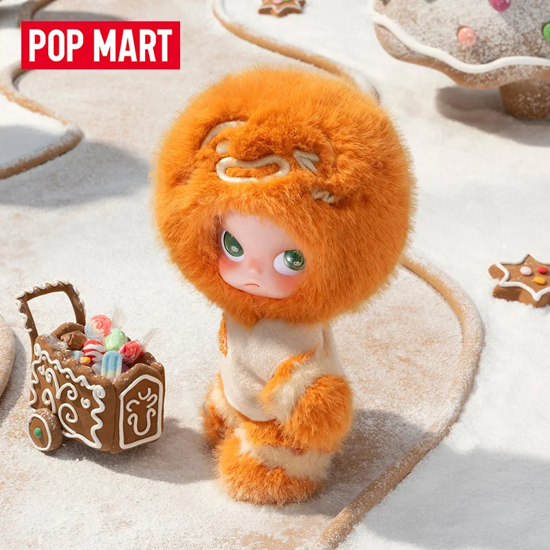 New Genuine POPMART Zsiga Gingerbread Man 1/8 Action Figure toy Kawaii Doll Desktop Decoration Model Christmas Gifts For Family