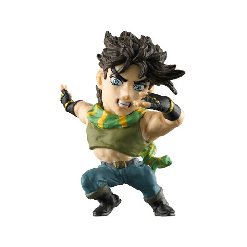 Bandai Original 4pcs Gashapon Jojo'S Bizarre Adventure Toys Joseph Joestar Jotaro Kujo Mini Toy Collectible Model Ornaments