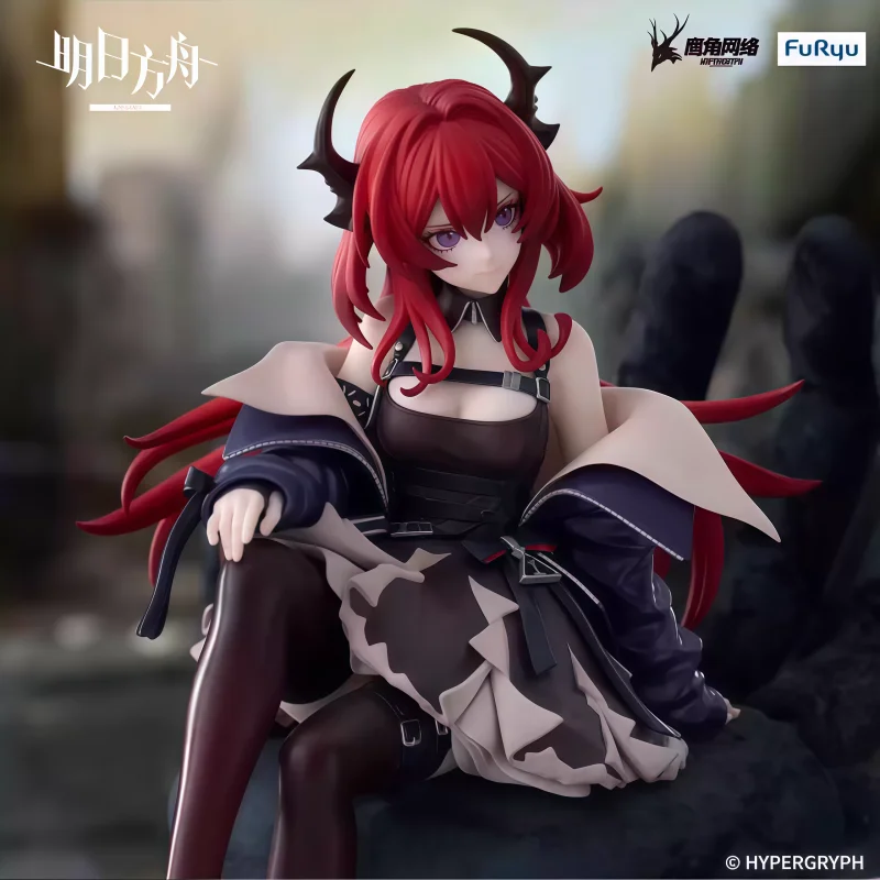 Prepainted Noodle Stopper Figure Arknights Surtr 15cm Game Character Merchandise Desktop Decoration Collection Model Toy Gift