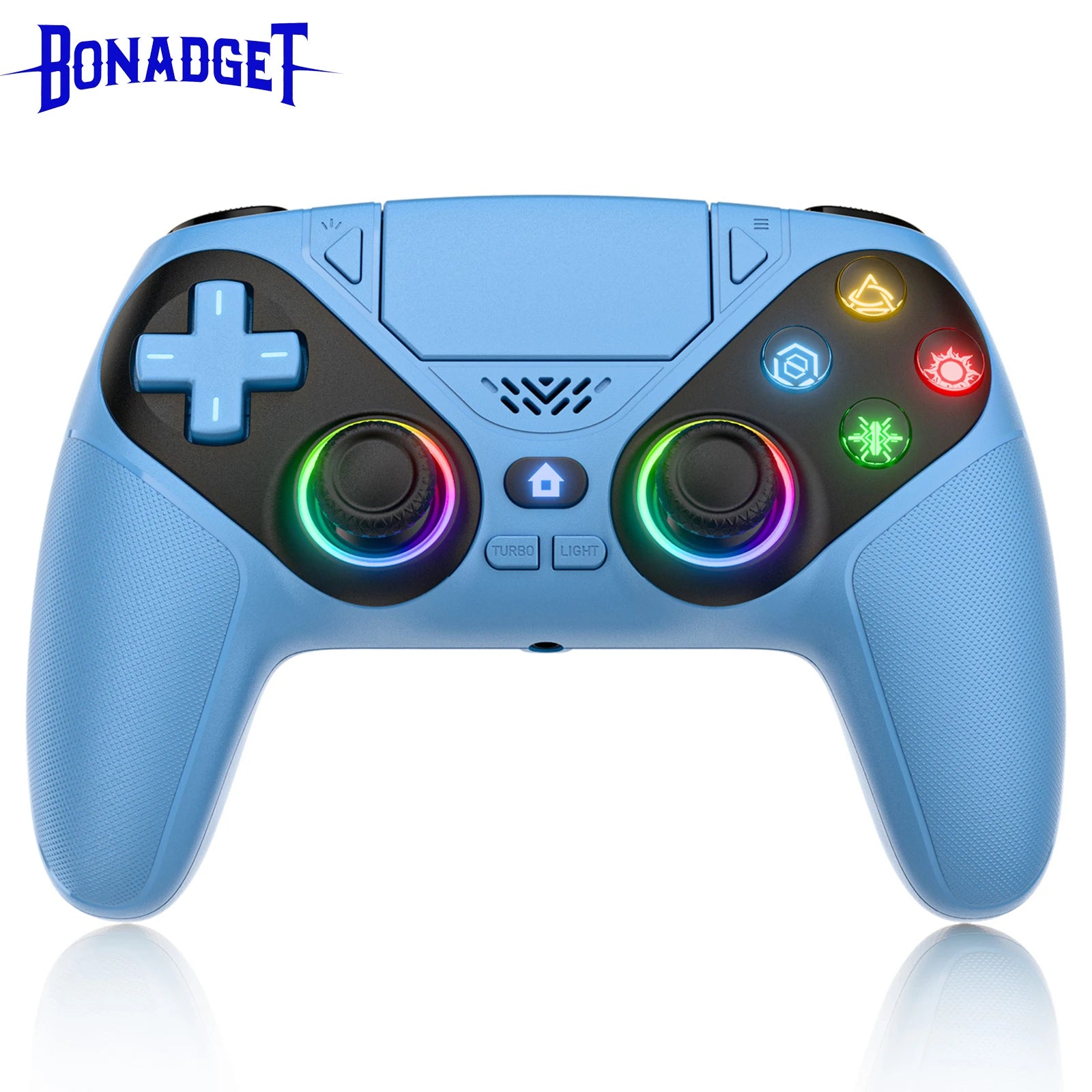 Gaming Controllers for PS5 Pro/Slim Gamepad Hall Effect Triggers RGB Controller Turbo Vibration Touch Programmable Button Handle