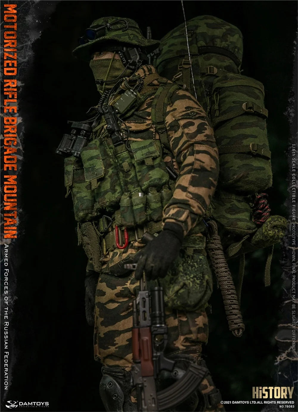DAMTOYS 1/6 DAM 78083 The Russian Action Figure Soldier Mountain Special Mission Unit Full Set Moveable Doll For Fans Collect