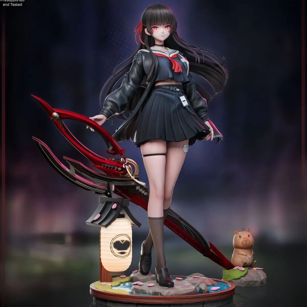 26cm Wuthering Waves Kuchiba Chisa Standing Anime Girl PVC Action Figure Toy GK Game Statue Adult Collection Model Doll Gift