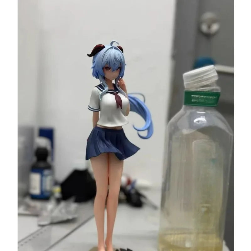 In Stock 25cm Genshin Impact Figure Ganyu Cute Beautiful Girl Anime Game Model Pvc Desktop Ornament Decorations Holiday Gifts