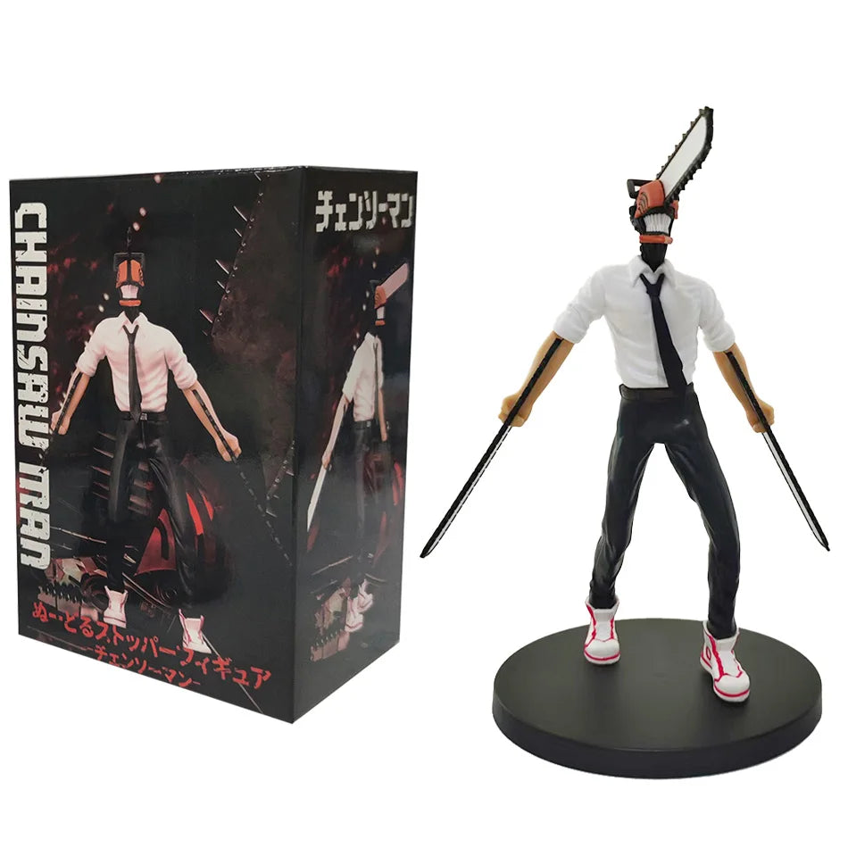 Anime Figure 15-18cm Chainsaw Man Power/Denji Action Figure PVC Noodle Stopper Figurine Adult Collection Model Toy