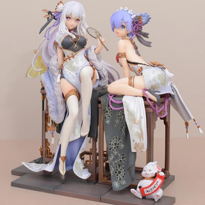 Re: leben In EINE Andere Welt Von Null Rem Emilia Chinoiserie Kleidung Figur Modell Sammlung Desktop Dekoration Ornament Geschenke