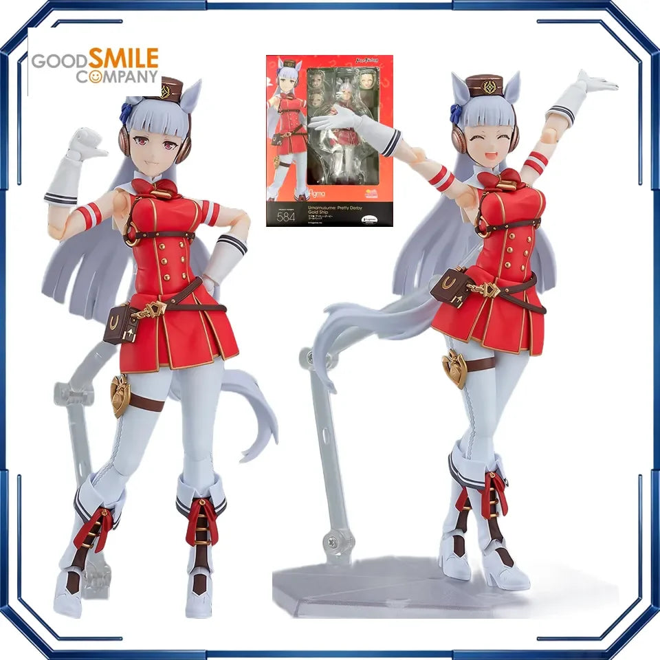 Max Factory Figma #584 Gold Ship Action Figures Uma Musume Pretty Derby Anime Model Toys Collection Gift Display Original Box