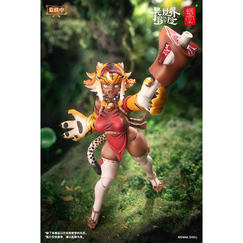 New Snail Shell Rpg-04 1/12 Action  Snail'S Isekai Adventure Tiger Girl Galu  Figure Figurine Collection Toys Gifts