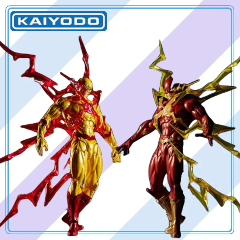 【100%original】KAIYODO in Stock The Flash - Reverse Flash -Amazing Yamaguchi Revoltech  Collection Series Model Cartoon Character