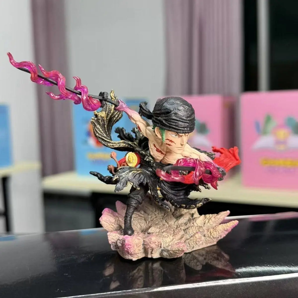 8cm Anime One Piece Figures Zoro Exquisite Q Version Roronoa Zoro Action Figures PVC Collection Model Toy Decoration Gift