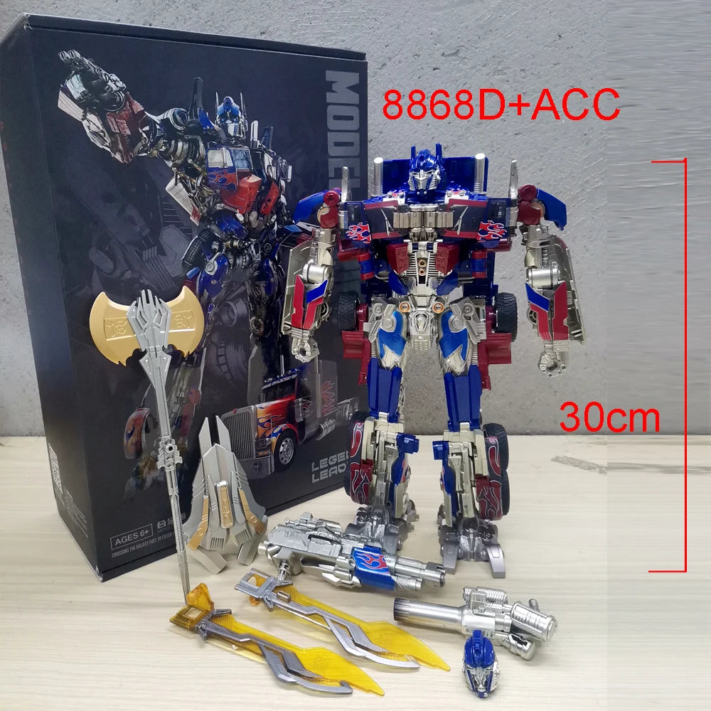 30CM Transformation Robot Toys Optimuss Prime Star Commander Magatron Bumblebe Car Movie Action Figure Deformation Anime Model