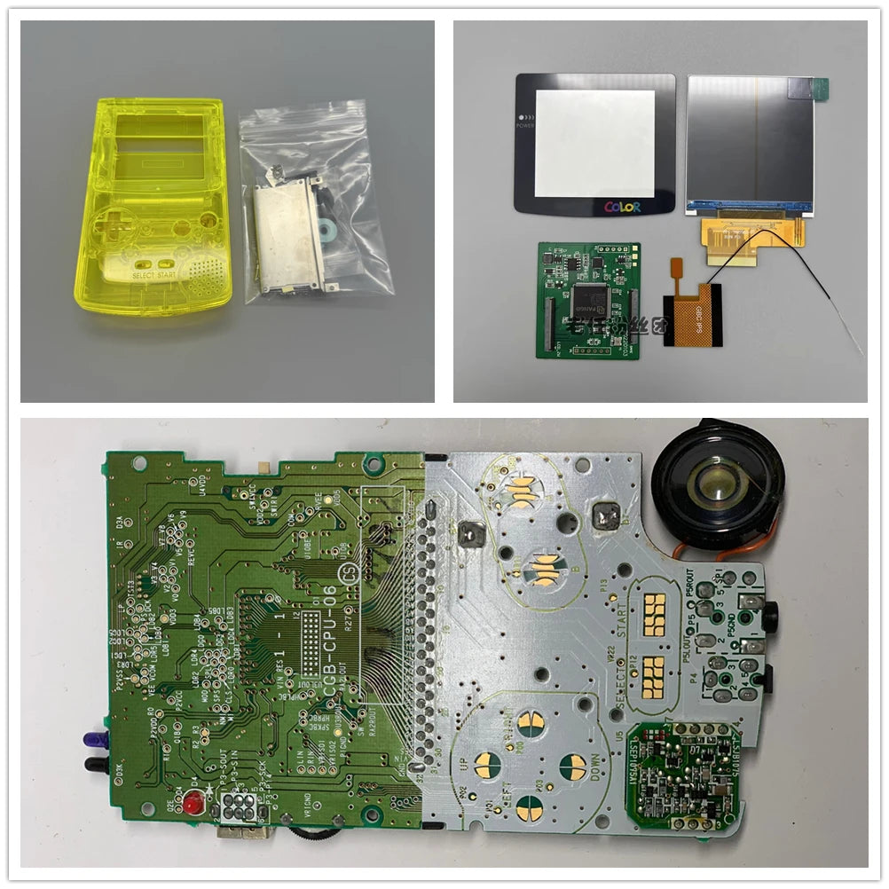 GBC New Casing and Original Motherboard 2.6 Inch LCD Display Screen for GAMEBOY COLOR GBC IPS LCD Retro Handheld Game Console