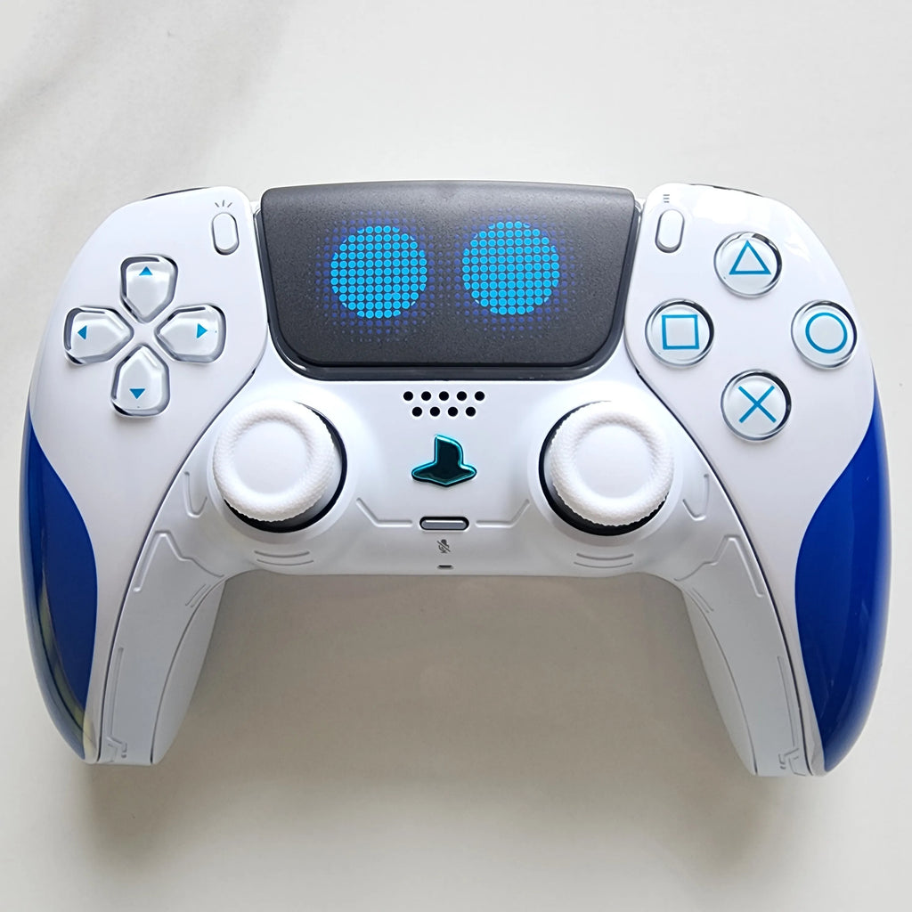 Hochwertige limitierte Auflage, originales, individuelles Upgrade und modifizierter Griff der PS5-Spielkonsole, kabelloser Controller mit Originalgriff der PS5, kabelloser Controller der PS5 Dualsense-Reihe: Cosmic Robot