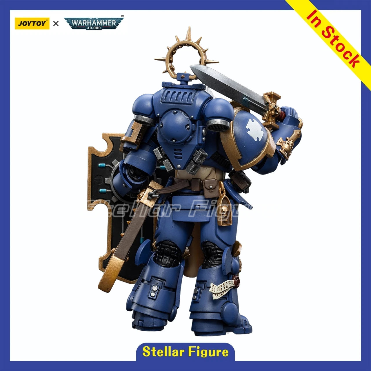 【SF】JOYTOY Warhammer 40K 1/18 Action Figure Ultramarines Bladeguard Veteran Model Toys Gifts Collection Ornaments