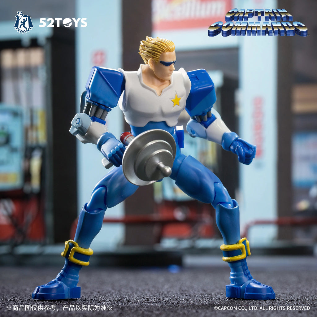 52TOYS Actionfigur CAPCOM Captain Commando, 1 Stück, Sammlerstück, Schreibtischdekoration, kreatives Geschenk zum Geburtstag, 10 cm