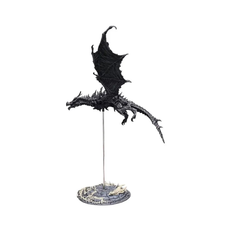 25cm Alduin Black Dragon Action Figure The Elder Scrolls V Skyrim Articulated Boxed Collectible Statue For Game Fans