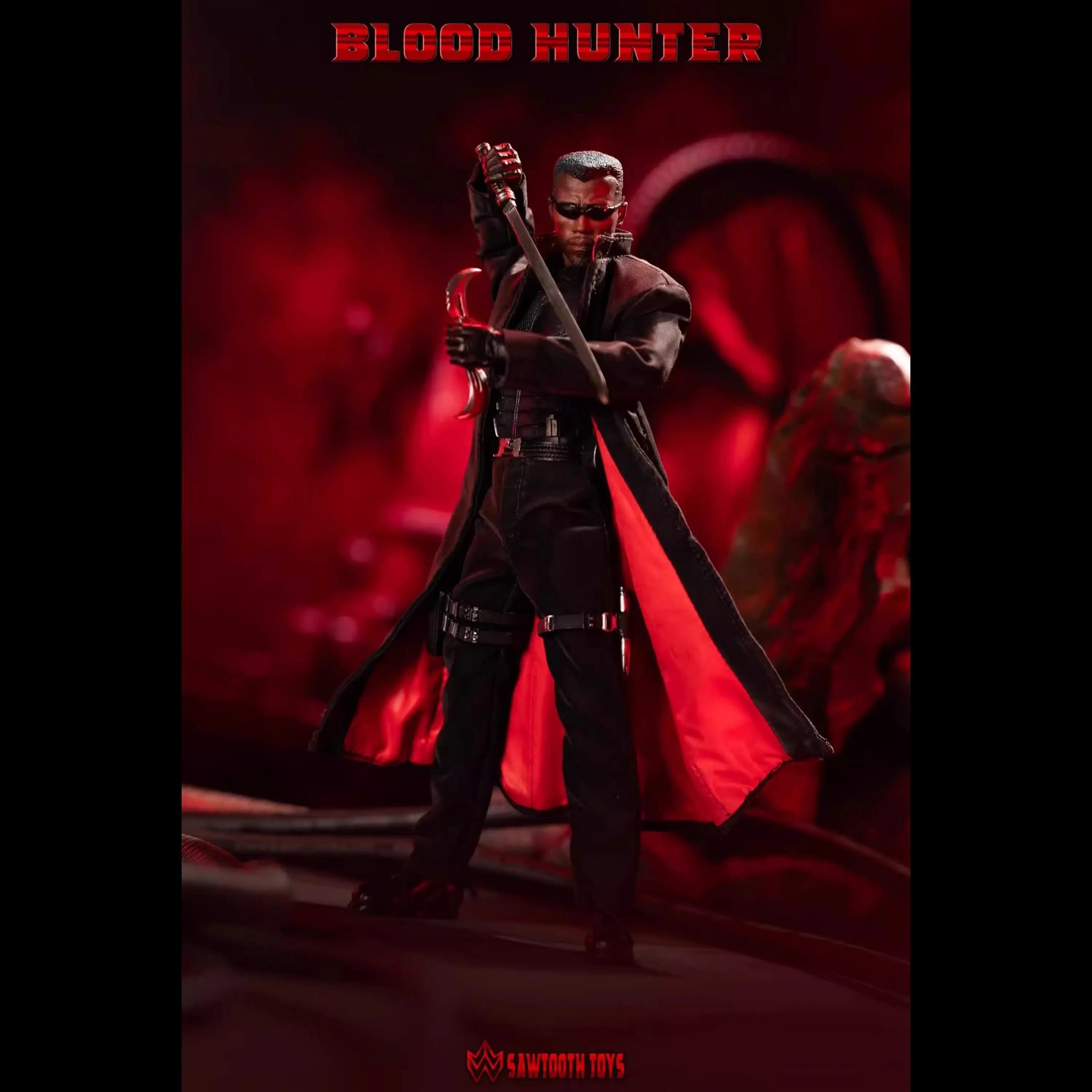 Sawtooth Toys Action Figure Blood Hunter 1/12 Scale 6 Inch Collectible With Replaceable Heads Weapons Accessories For Collectors