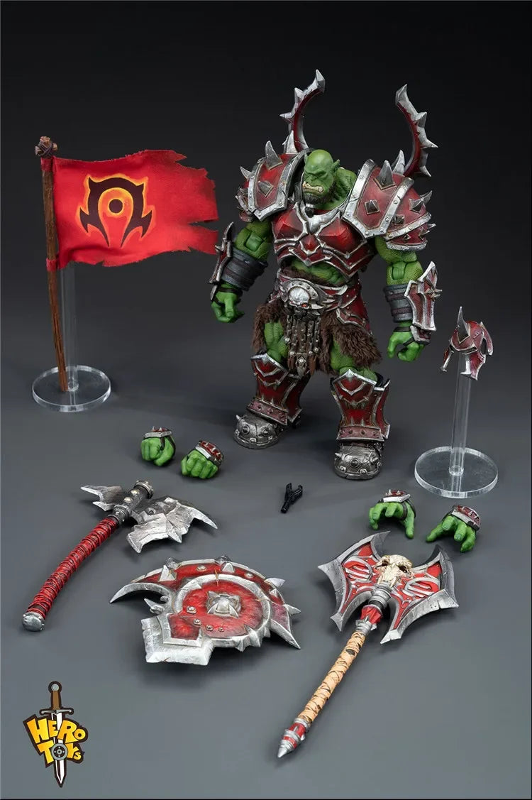 HERO TOYS 1/12 Scale Anime Model Elite Soldier Kukaron Orc Commander Full Set 7 Inch Action Figure for Fans Gift in Stock