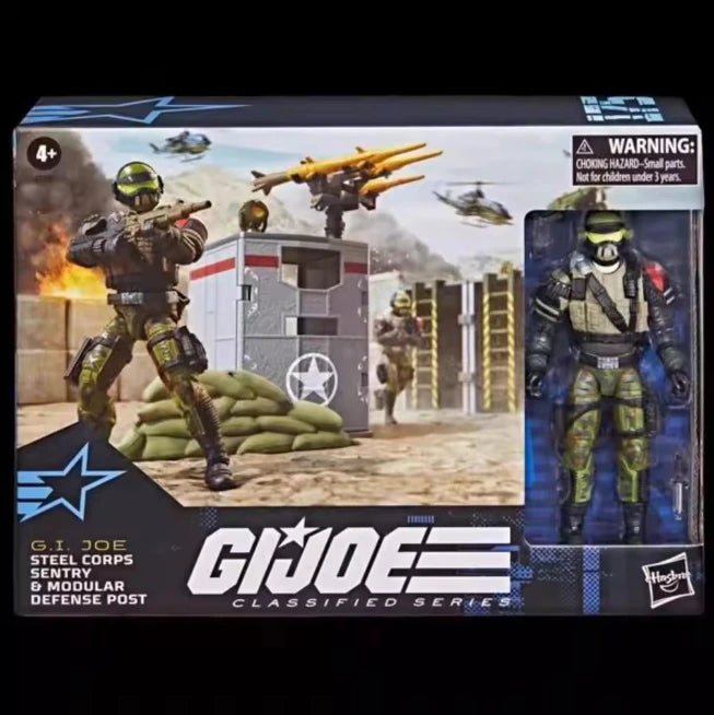 New Original Hasbro G.I. Joe Classified Series 175 Steel Corps Sentry & Modular Defense Post Action Figure Model
