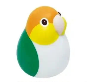Chubby Glowing Bird Series Gashapon Toys Acacia Parrot White Java Sparrow Love Bird Q Verison Action Figure Model Ornament Toys