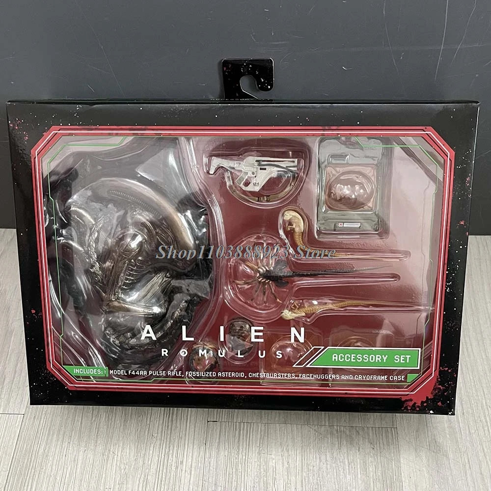 Neca Alien Romulus Figure Alien Accessories Kit Anime Action Figure Horror Model Doll Toy Christmas Birthday Gift