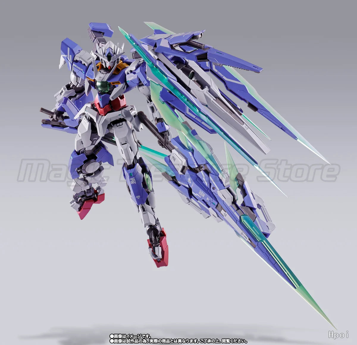 【MT】BANDAI METAL BUILD Mobile Suit Gundam 00V: Battlefield Record GNT-0000/FS 00 Qan[T] Full Saber Full Blade Installation Anime