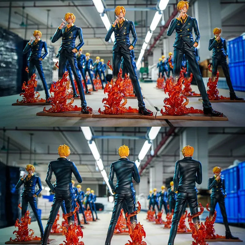 JT Sanji One Piece Gk Statue Diable Jambe Anime Pvc Figure Collectible Model Desktop Decoration Adult Collection Enthusiast Gift