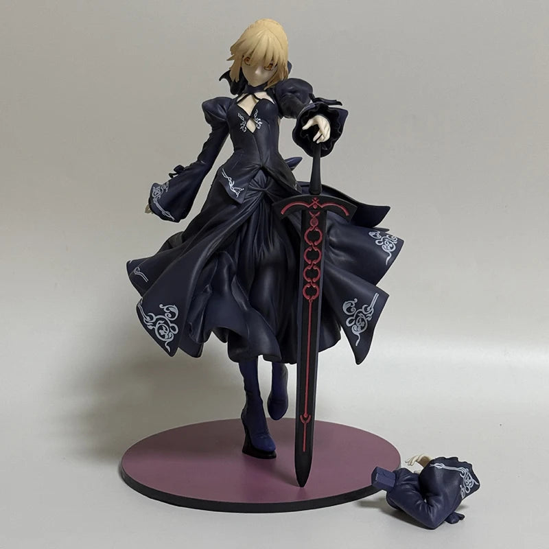 25cm Fate/Grand Order Saber Sexy Anime Girl Figure Altria Pendragon Dress Action Figure Saber Alter Figurine Model Doll Toy Gift