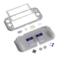 PlayVital ZealProtect Ergonomic Protective Case for NS Switch Lite W/Screen Protector & Thumb Grips - Classics SNES Style