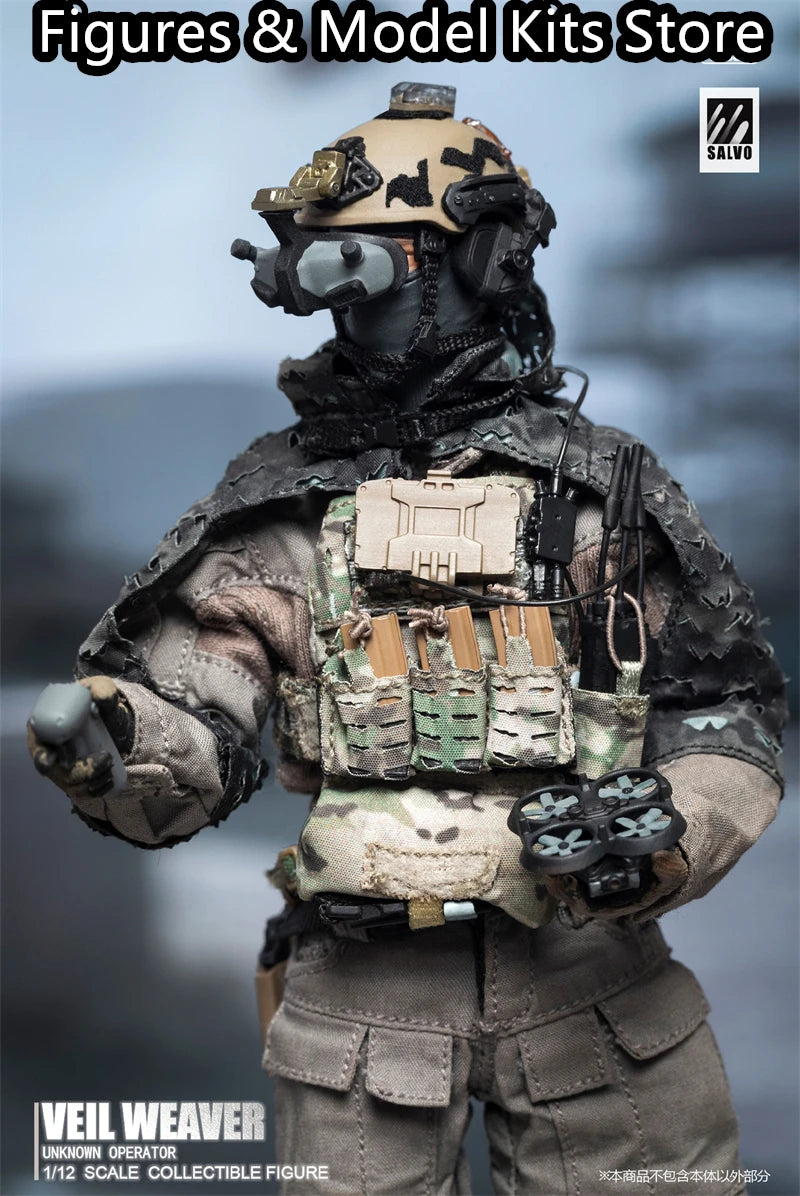 【Pre-Sale】 HASUKI SALVO SA04 WM-07 Veil Weaver Unknown Operator 1/12 Action Model Collectible Figure Toys