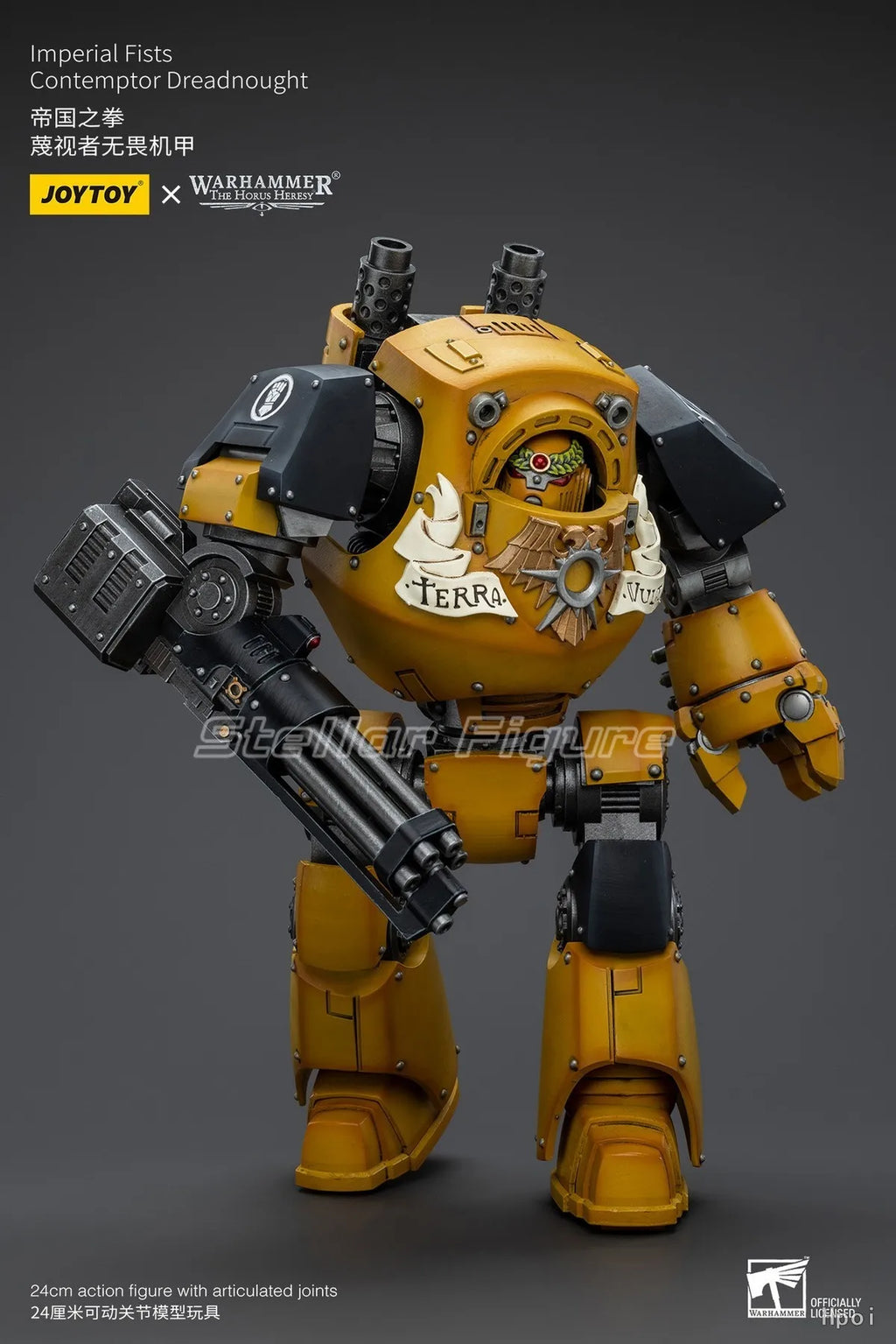 【SF】JOYTOY 1/18 Action Figure Imperial Fists Contemptor Dreadnought Model Toys Gifts Collection Ornaments