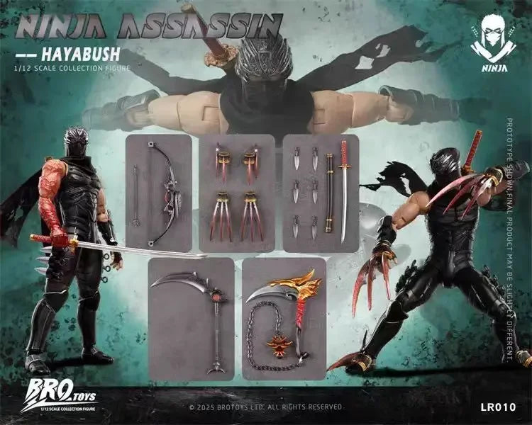 【MT】BROTOYS LR010 Ninja Gaiden RYU HAYABUSA Ninja Assassin - Falcon 1/12 Action Figure Model Toy