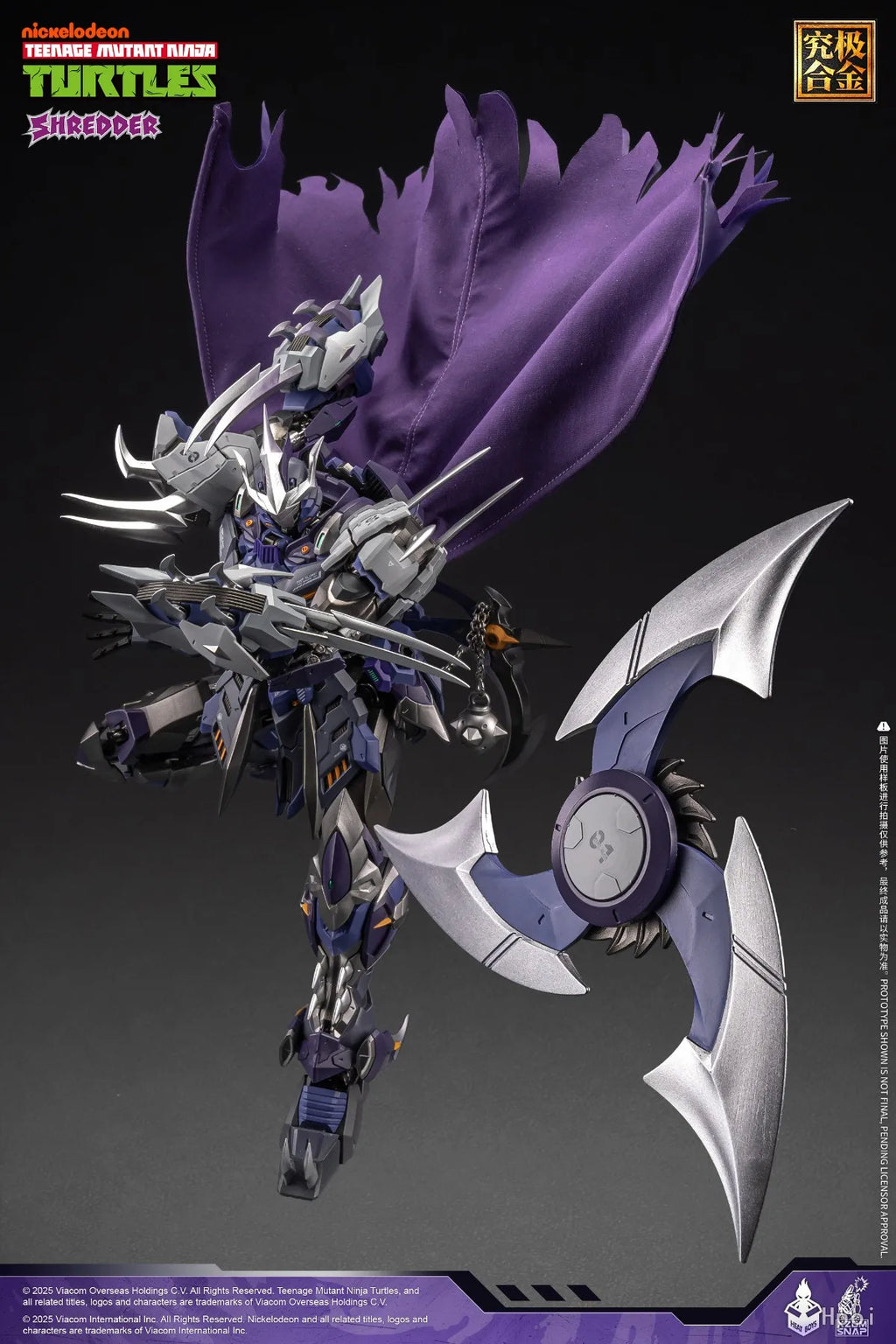 【UA】HEATBOYS MechaHeat Alloy Mecha TMNT Shredder Action Figure Model Toy Gift