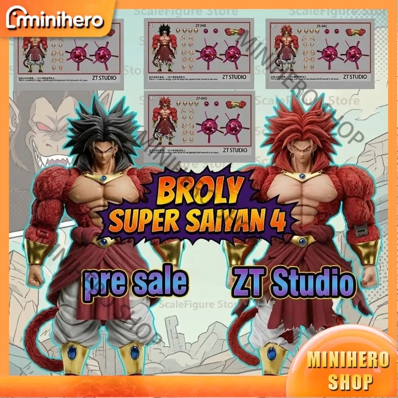 【Pre-sale】ZT Studio ZT04 Dragon Ball Z SHF Super Saiyan SSJ4 Broly Normal Battle Damaged Anime Action Figures Toys Models PVC