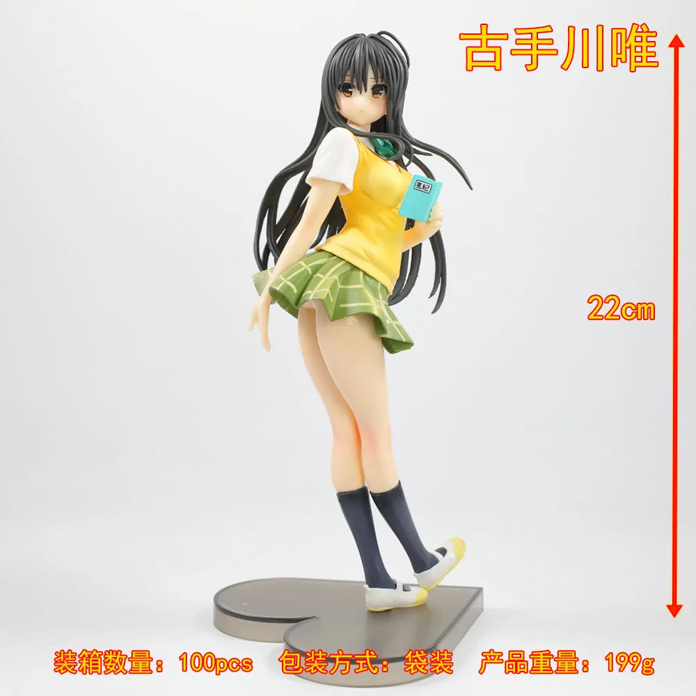 IN-STOCK Kotegawa Yui PVC Two-Dimensional Beautiful Girl Desktop Chassis Animation Hand-Made Ornaments Model Dolls Gifts