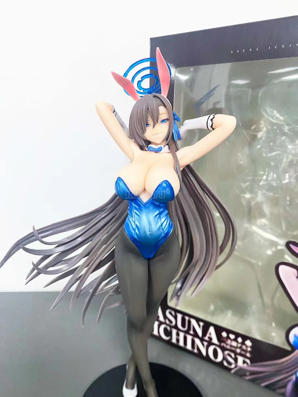 29cm Blue Archive Ichinose Asuna Bunny Girl 1/6 Figure Chinese Anime PVC Action Figure Toy Game Collectible Model Doll