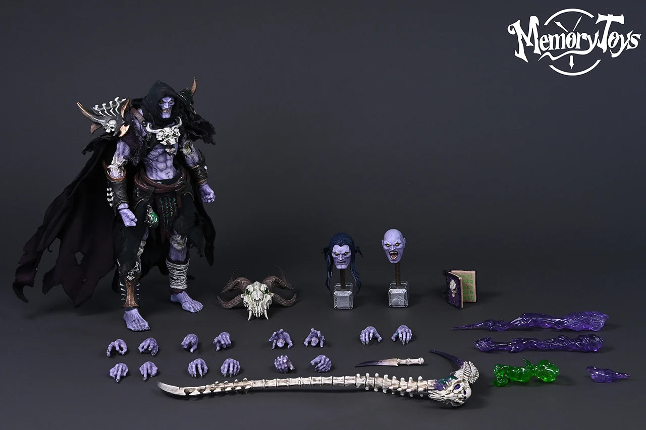1/12 Scale Anime Memory Action Figure Necromancer Baron Salman Soldier Adventurer World Little Devil Model Collectible Gift Toy