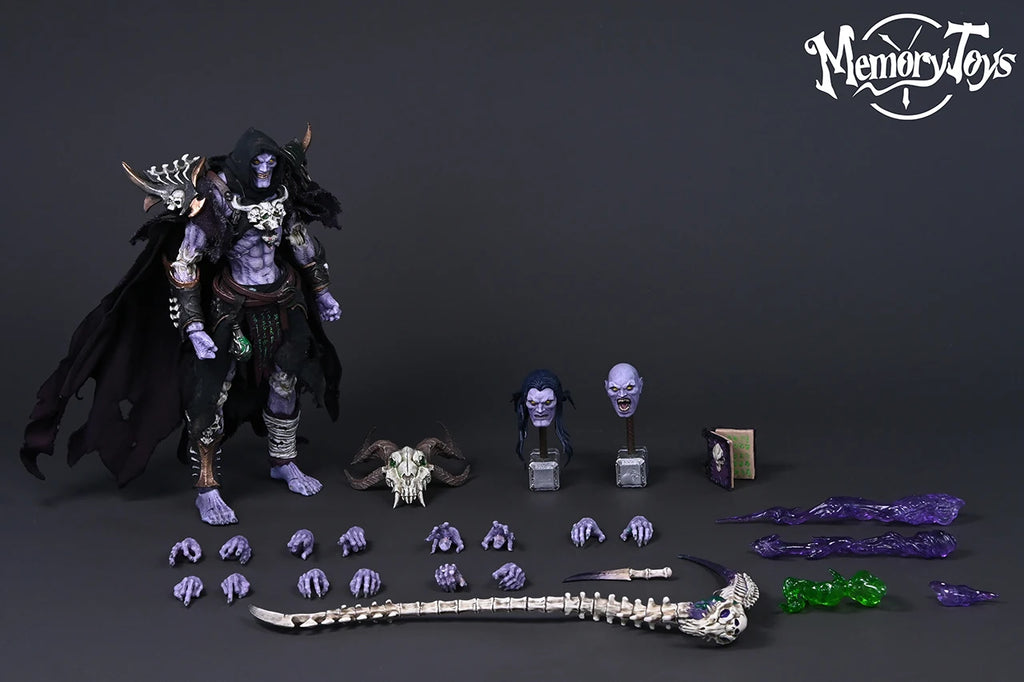 1/12 Scale Anime Memory Action Figure Necromancer Baron Salman Soldier Adventurer World Little Devil Model Collectible Gift Toy