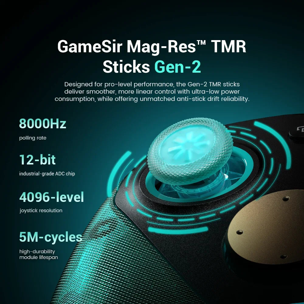 GameSir G7 Pro 8k PC Aimlabs Edition Wireless Controller for FPS Esport Gaming with Motion Control Hall Trigger TMR Strick Gen-2