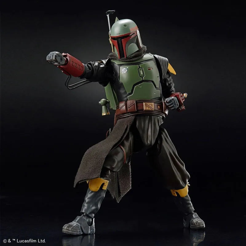 Bandai Original Genuine Figure Star Wars The Mandalorian Model Kit Anime Figures Boba Fett Collection Action Figure Model Toys
