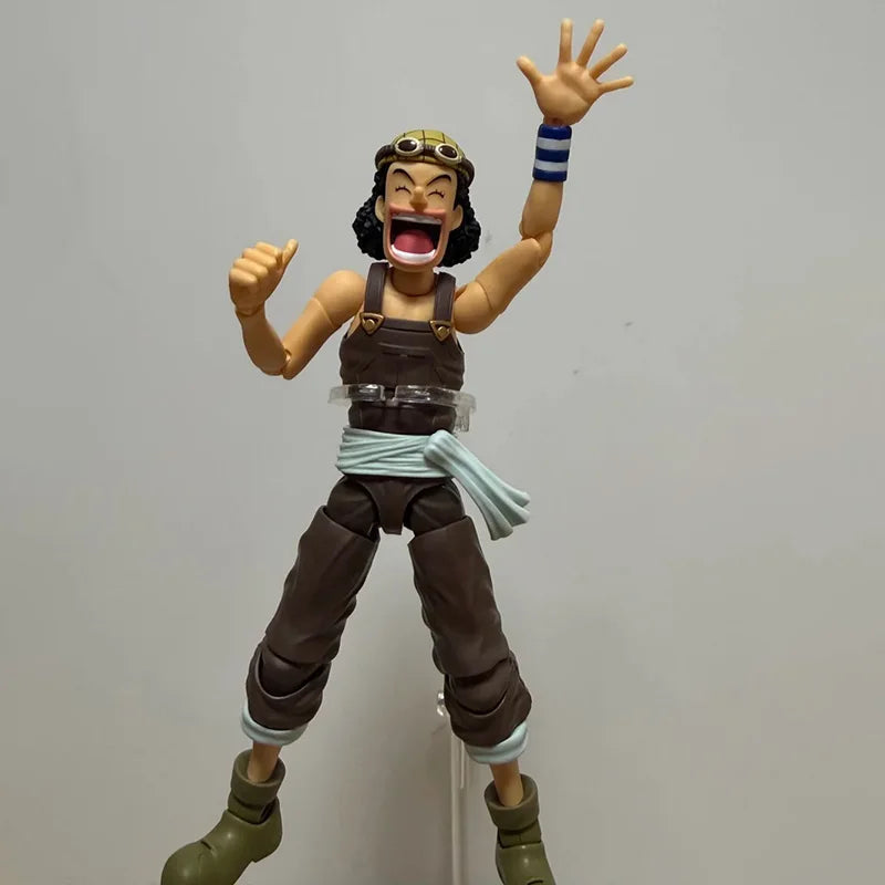 100% Bandai S.H.Figuarts One Piece Usopp Dawn Of Adventure Articulated Action Figure Pvc Desktop Ornament Collectible Gift