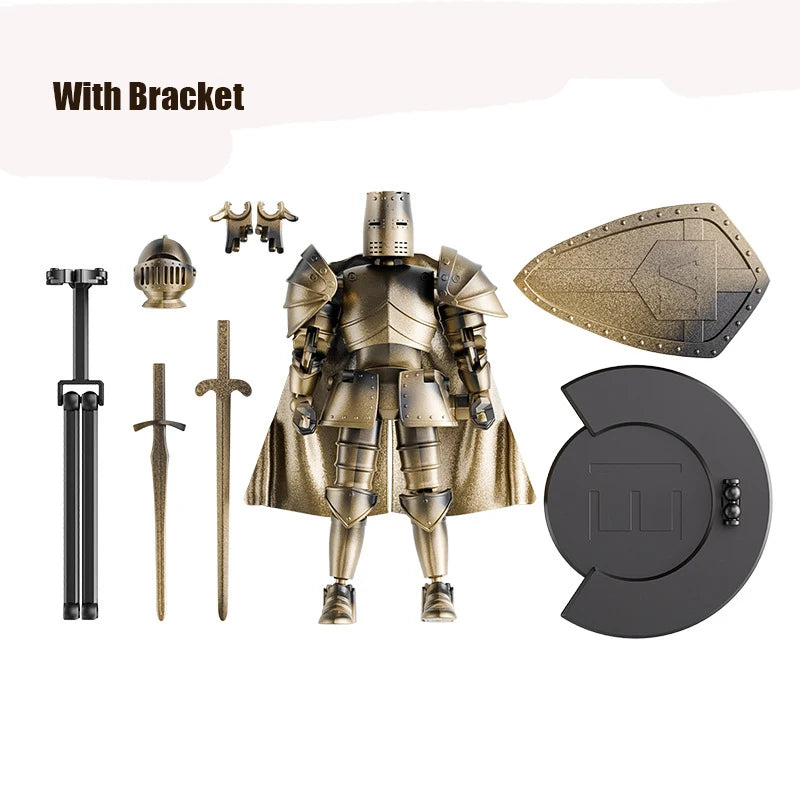 Middle Ages Warrior Action Figure Toys Retro Joint Mobility Knights Collectible Model Toy For Kids Adult Stress Relieving Gifts