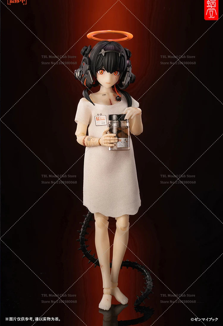 Original In Stock 1/12 Scale Female Soldier The Three Apes Do Not Smell Mobile Suit Girl Full Set 6inch Action Figure Doll