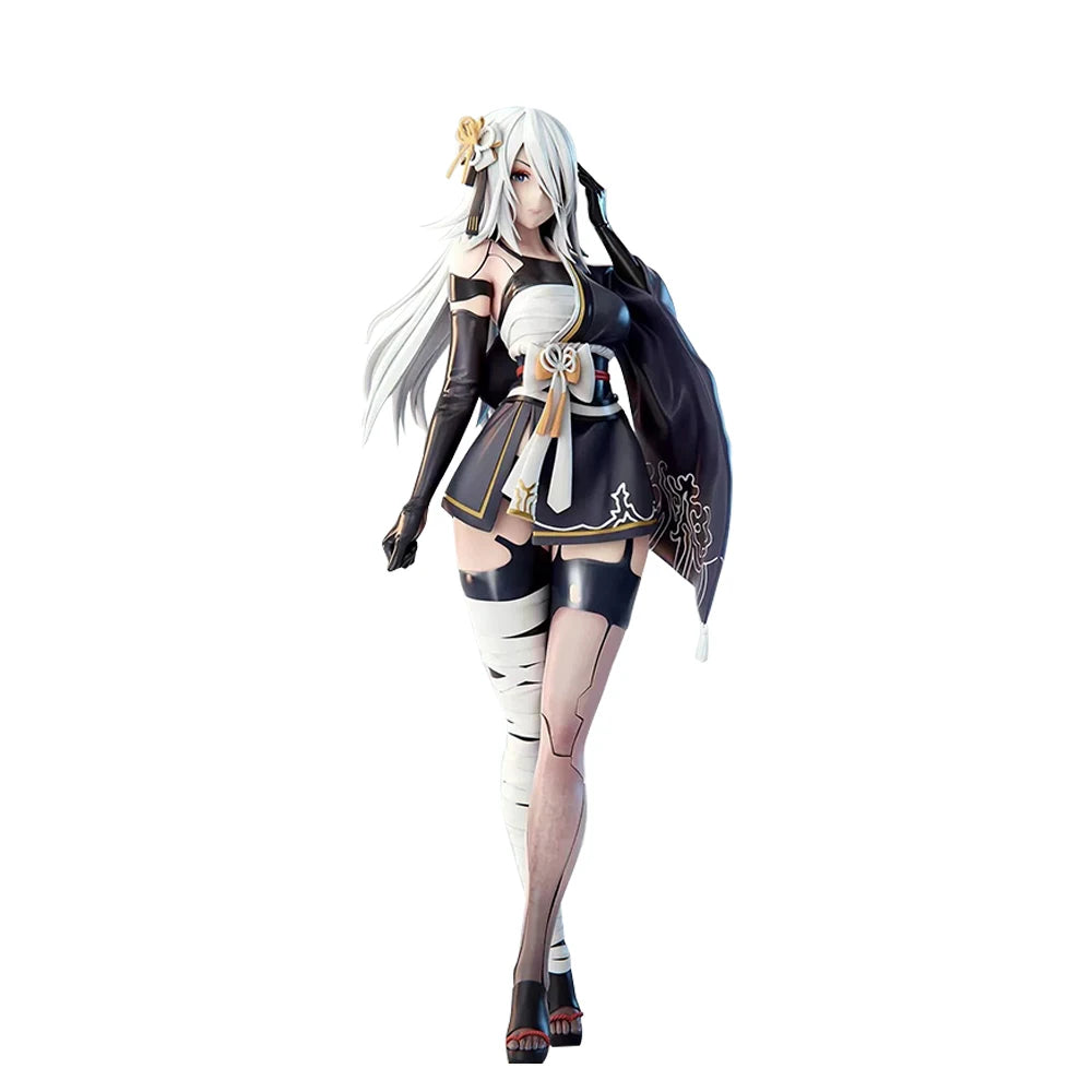 Game Figure 2B sitting action figures YoRHa Type A kimono 2A figurines Doll PVC Models Toys Adult Collection Statue Gifts 21.5cm
