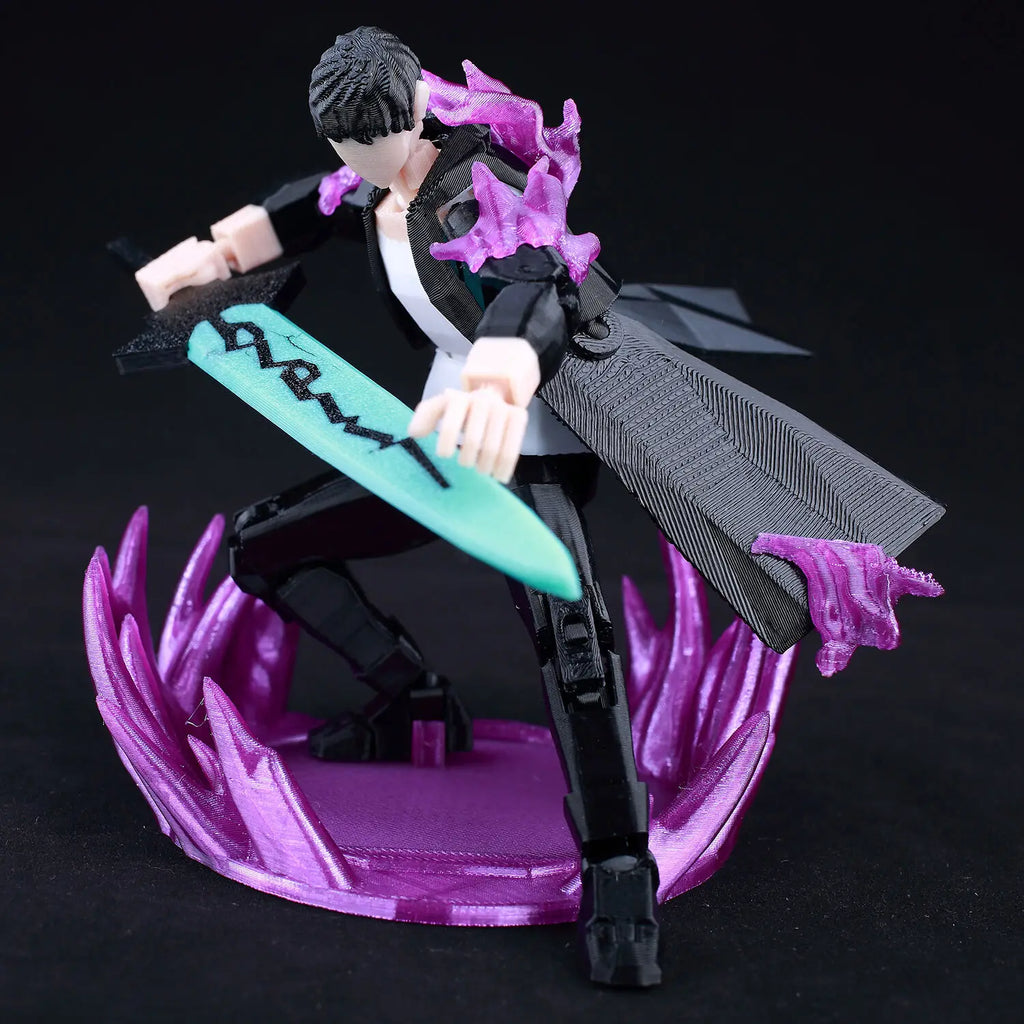 9L 3D-gedruckte Solo Leveling Sung Jin-Woo Lucky T13 Dummy 13 bewegliche Shapeshift-Actionfiguren Schaufensterpuppenspielzeug für Fans Geschenke