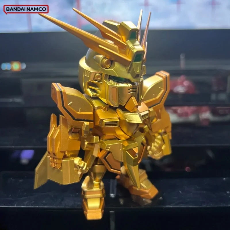 In Stock Bandai QMSV Mini Gold Team Blind Box Trendy Decoration GUN DA Model Toy Collectible Blind Box Trendy Gifts