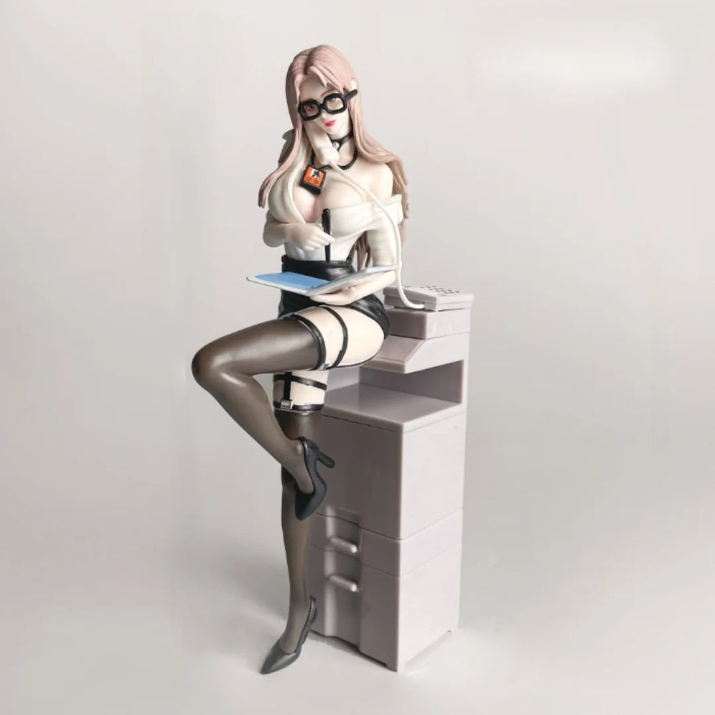 1pc Beautiful Girl Private Secretary Second Play Animation Two-dimensional Beautiful Girl Bookshelf Chassis Collection Ornament