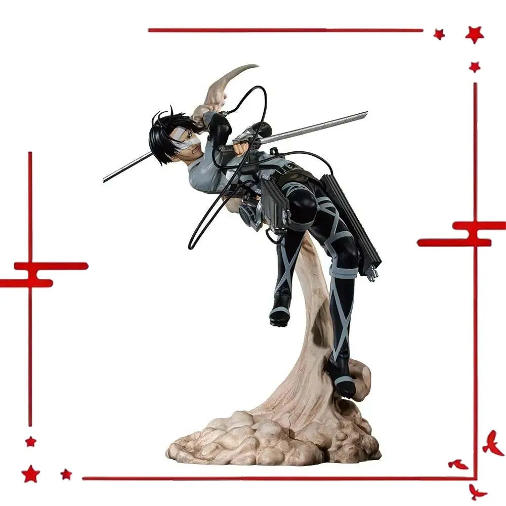 In Stock Original BANDAI Ichiban Kuji Attack on Titan Rumbling Levi Hange Zoe Eren Mikasa Figure Anime Model Genuine Boxed Toy