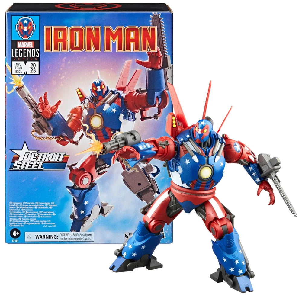 Hasbro Marvel Legends Series Iron Man SDCC Detroit Steel 9 Inch Action Figure Model Collection Toy Gift F7131