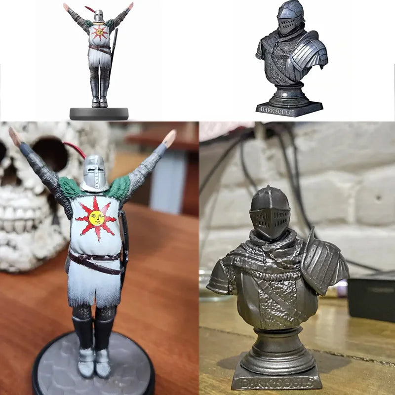 Dark Souls Solaire of Astora Figure Dark Souls Bust Statue Half-length Armor Scene Base Remake Action Figure Doll Toy Gifts