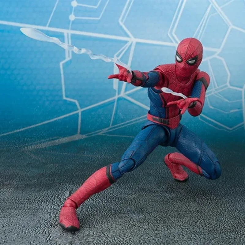 New Bandai Spider-Man Marvel Heroic Expedition Spider Man upgraded the battle suit to make a moving puppet Action Figures model